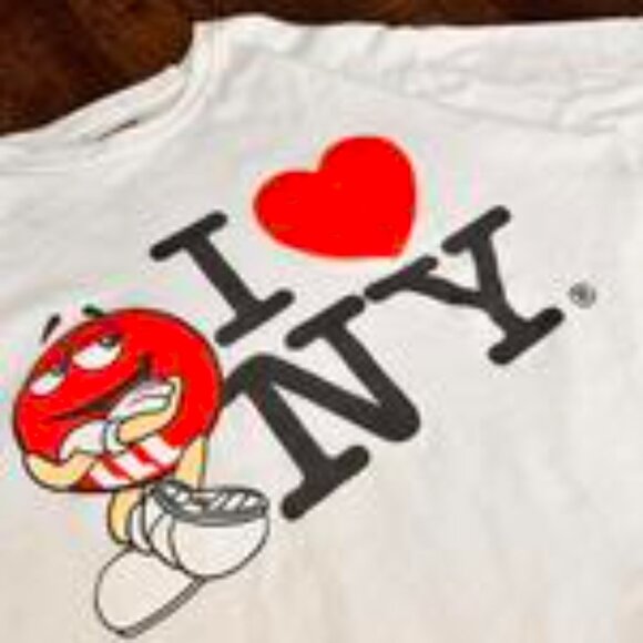 Vintage M&M “I Love New York” T-Shirt 2007 Made in USA Size Large - Picture 2 of 6